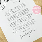 PERSONALISED Daddy Poem A4 PRINT- Fathers Day Poem Gift, Daddy Birthday Gift, Fathers Day Print for Daddy from Child Children, Daddy Gift