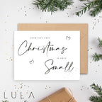 Your gift this Christmas is only Small Pregnancy Announcement A5 Card with envelope, Family, Pregnancy Reveal Christmas Card, Xmas Pregnancy
