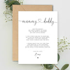 Mummy and Daddy to be Pregnancy Poem A5 Card with envelope, Baby Shower Card for Parents to be Card Mum and Dad Love Bump Parents to be Card