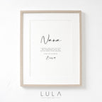 NANA Love from Bump A4 or A5 UNFRAMED PRINT, Pregnancy Announcement, Bump to Nana Gift, Nana Love Bump, New Grandparent Gift Announcement