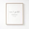 Nana & Grandad Love from Bump A4 or A5 PRINT, Pregnancy Announcement, Love from Bump, Nana Grandad to be, New Grandparent Gift Announcement