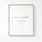 Nana & Grandad Love from Bump A4 or A5 PRINT, Pregnancy Announcement, Love from Bump, Nana Grandad to be, New Grandparent Gift Announcement