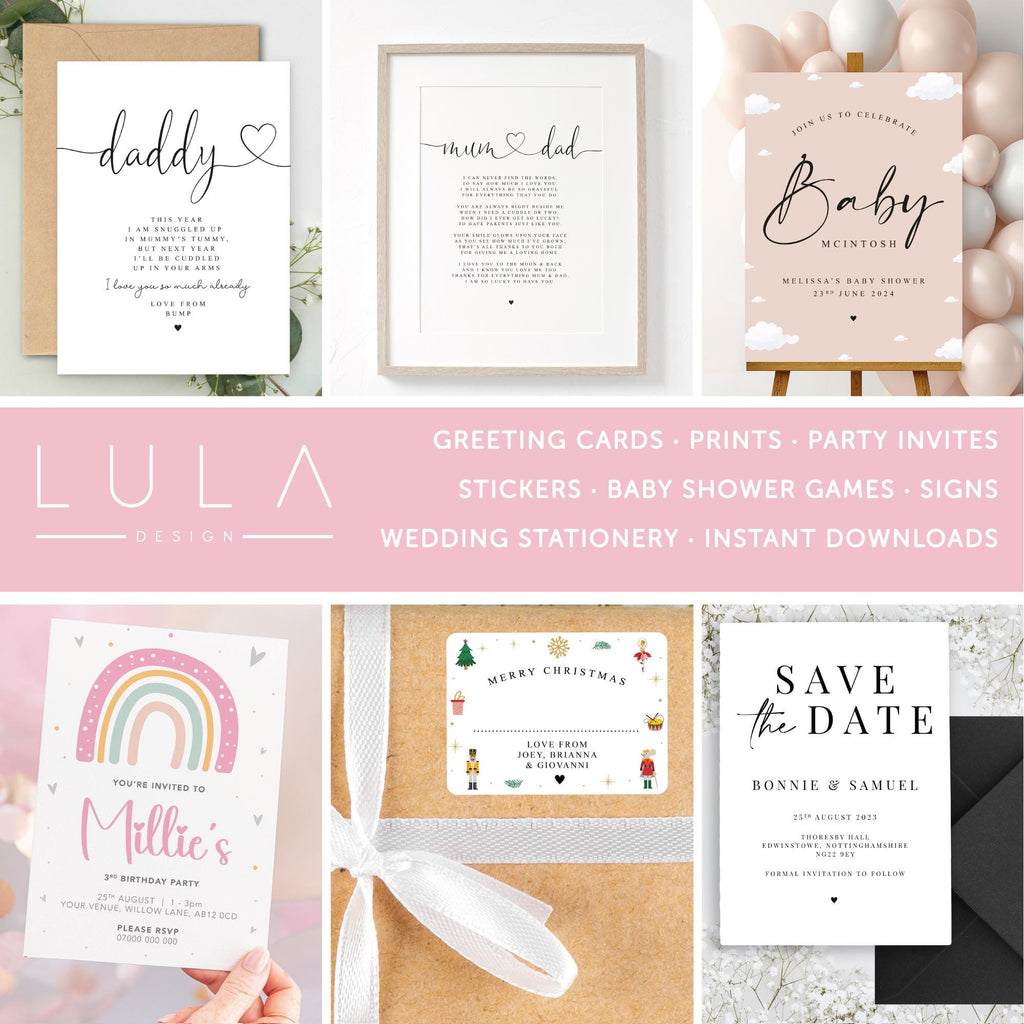 All About Daddy A5 Card with envelope, Dad Questionnaire, Daddy Birthday Card, Fathers Day Keepsake Card, All about Daddy, Father's Day Card