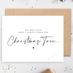 The Best Gifts aren't always under the Christmas Tree Pregnancy Announcement A5 Card with envelope, Family, Pregnancy Reveal Christmas Card