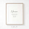NANNA Love from Bump A4 or A5 PRINT, Pregnancy Announcement, Bump to Nanna Gift, Nanna Love Bump Gift, New Grandparent Gift Announcement