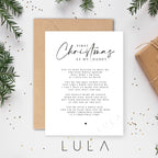 First Christmas as my Daddy from Baby with Poem A5 Greeting Card with envelope, Daddy's first Christmas, Christmas Card for Daddy, Poem Card