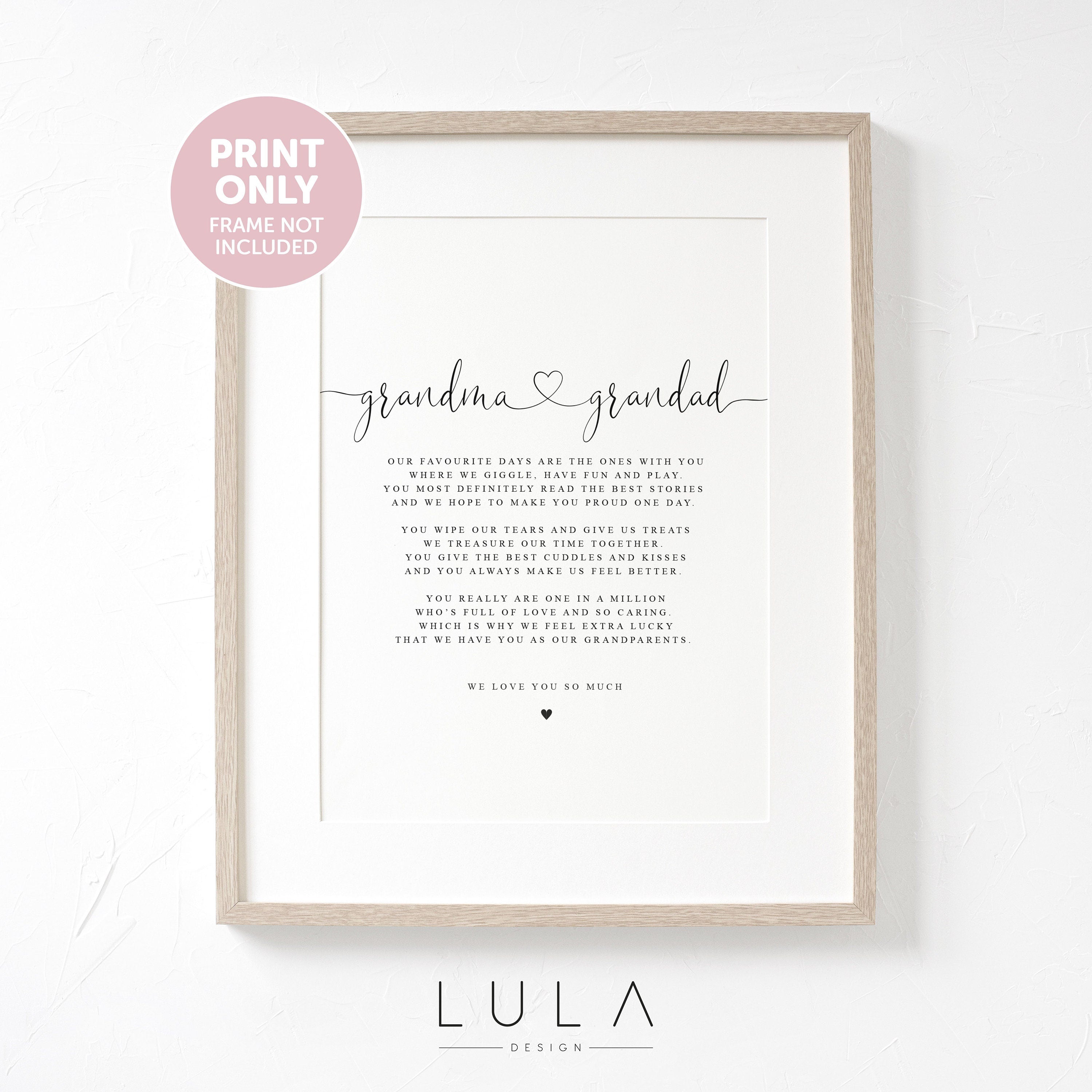 PERSONALISED Grandma and Grandad Poem A4 A5 PRINT Grandma and Grandad Gift Grandparent Poem Gift for Grandparents grandparent Christmas Gift