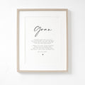 Gran to be Poem from Bump A4 or A5 PRINT, Pregnancy Announcement, To Gran Love Bump Gift, New Grandparent Announcement, Gran to be, New Gran