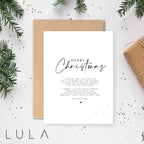 Merry Christmas Pregnancy Announcement A5 Card with envelope, Family, Pregnancy Announcement, Pregnancy Reveal, Friends, Christmas Card