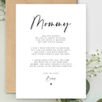 MOMMY to be Poem gift A5 Card with envelope, Mom to be, Pregnancy Reveal, Mommy to be, New Mom, Mommy to be Card, Gift for a mommy to be