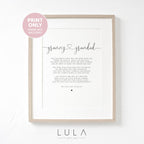 Granny and Grandad Poem A4 or A5 PRINT, Granny and Grandad Gift, Grandparent Poem, Gift for Grandparents, Grandparent Christmas Gift, Granny