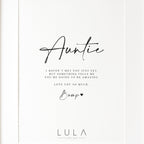 Auntie Love from Bump PRINT A4 or A5 Pregnancy Announcement, Bump to Auntie, Bump Gift, Surprise, Gift, Auntie Present, Pregnancy