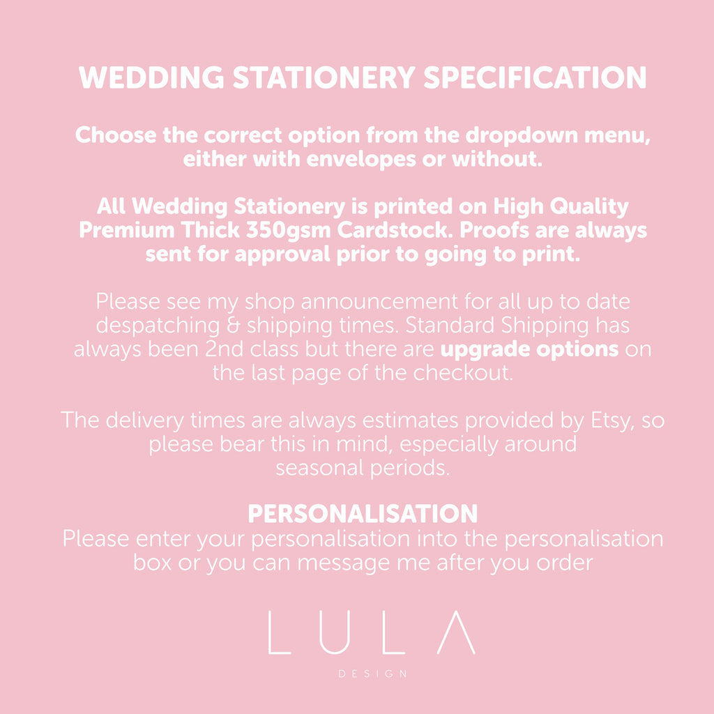 PERSONALISED A6 Black and White Save The Date Printed Invitations Monochrome Save The Dates Printed with Optional Envelopes