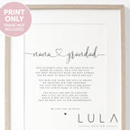 PERSONALISED NANA and Grandad Poem A4 A5 PRINT, Nana Grandad Gift, Grandparent Poem, Gift for Grandparents Grandparent Christmas Gift Print