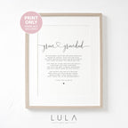 Gran and Grandad Poem A4 or A5 PRINT, Gran and Grandad Gift, Grandparent Poem, Gift for Grandparents, Grandparent Christmas Gift, Gran