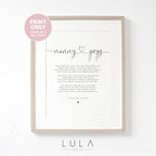 PERSONALISED Nanny and Pops Poem A4 PRINT, Nanny and Pops Gift, Grandparent Poem Gift Grandparents Grandparent Christmas Gift Nanny, Pops