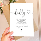 Daddy, You have loved me for as long as I have lived, but I have loved you my entire life A5 Greeting Card with envelope, Fathers Day Card