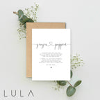 Yiayia and Pappou to be Poem Pregnancy Announcement A5 Card with envelope Pregnancy Reveal, Grandparents to be Reveal Card Announcement