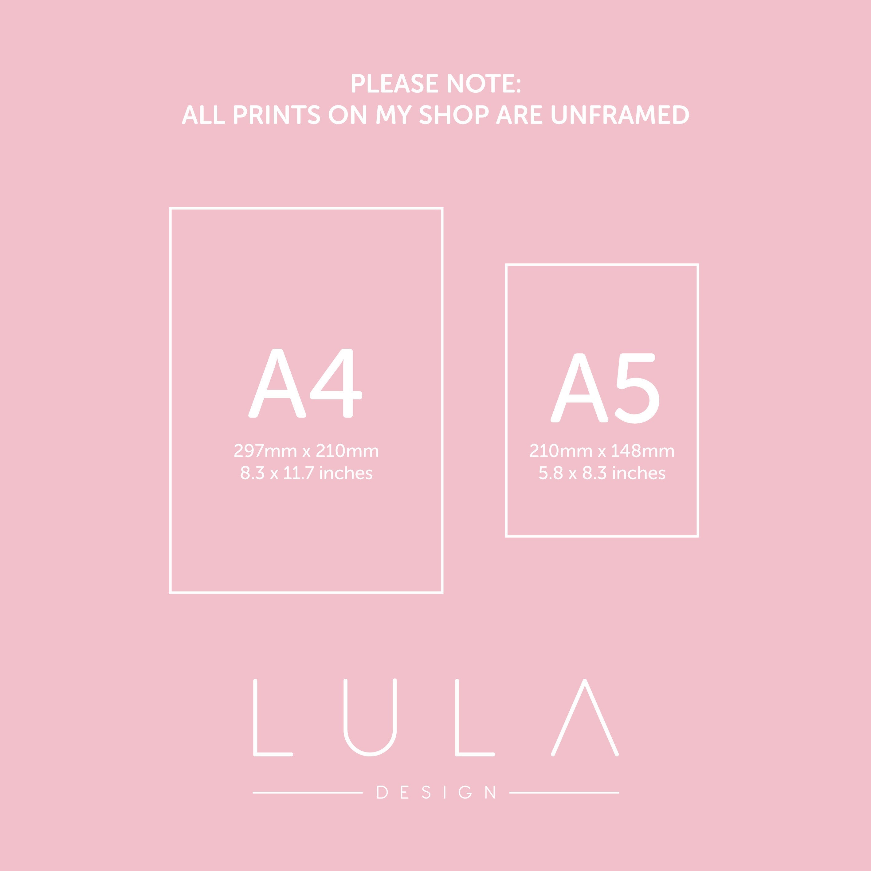 NANA Love from Bump A4 or A5 UNFRAMED PRINT, Pregnancy Announcement, Bump to Nana Gift, Nana Love Bump, New Grandparent Gift Announcement