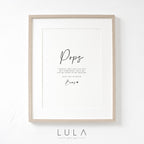 POPS Love from Bump A4 or A5 PRINT, Pregnancy Announcement, Pops to be Gift, Fathers Day Bump Gift, New Grandparent Gift Announcement