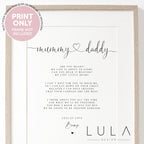 PERSONALISED Mummy and Daddy to be Poem from Bump or Twins A4 PRINT New Parents to be Christmas Gift Pregnancy Reveal Mummy & Daddy to be