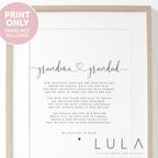 PERSONALISED Grandma and Grandad Poem A4 A5 PRINT Grandma and Grandad Gift Grandparent Poem Gift for Grandparents grandparent Christmas Gift