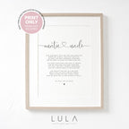 PERSONALISED Auntie & Uncle Unframed Poem A4 PRINT, Auntie and Uncle Poem Gift, Gift from Niece Nephew, Auntie Uncle Christmas Gift