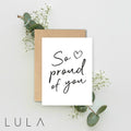 So proud of you A5 Card with envelope, Congratulations, Best friend Card, Proud of Daughter Card, Positivity Card, New Mum Card, Achievement