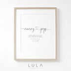 NANNY and POPS Love from Bump A4 or A5 PRINT, Pregnancy Announcement, Bump to Nanny & Pops, Christmas Gift, Grandparents to be