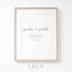 GRANDMA and GRANDAD Love from Bump A4 or A5 Unframed PRINT, Pregnancy Announcement, Bump to Grandma & Grandad, Grandparents to be Print